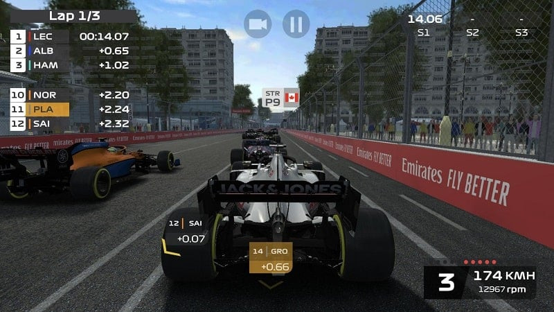 F1 Mobile Racing MOD APK Car Upgrade