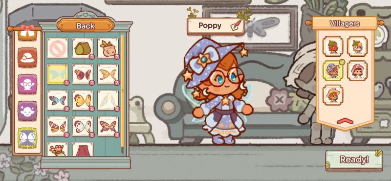 Fairy Village character customization screenshot