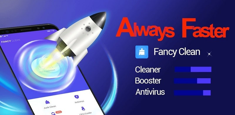 Fancy Clean MOD APK - Giao diện chính