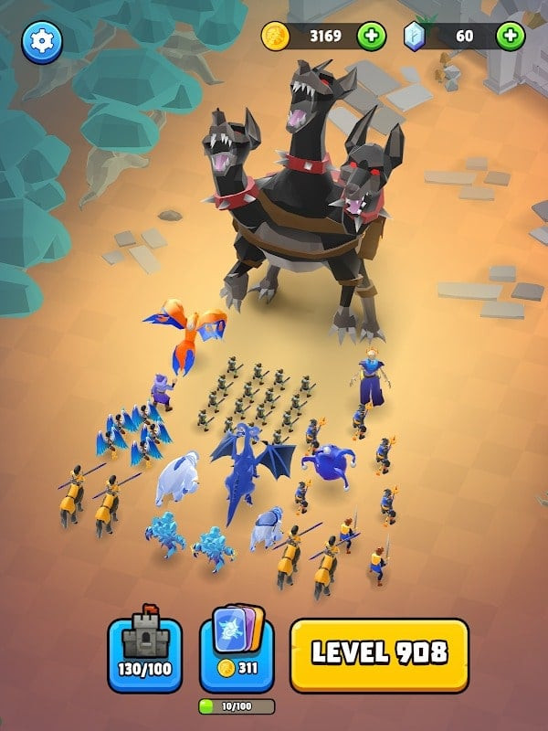 Fantasy Warfare MOD APK gameplay