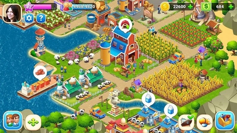 Farm City MOD APK gameplay