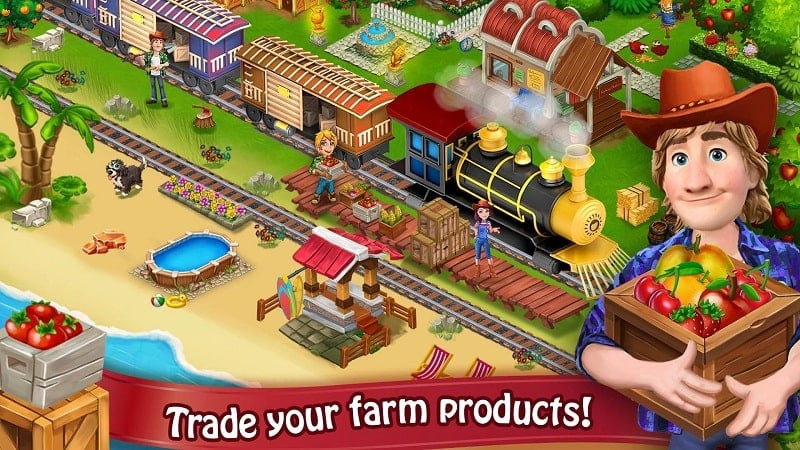 Delivering Goods in Farm Day Village Farming