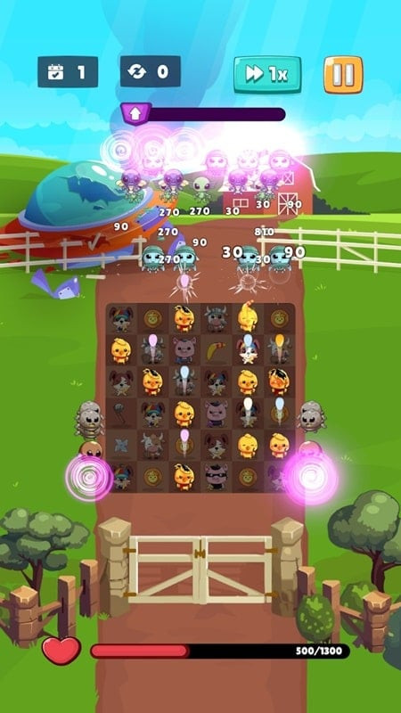 Farm vs Aliens MOD APK Screenshot