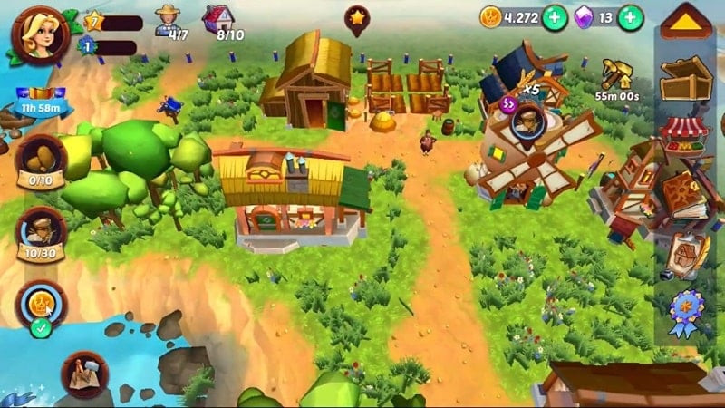 Farmers Conquest Village Tales MOD APK Screenshot