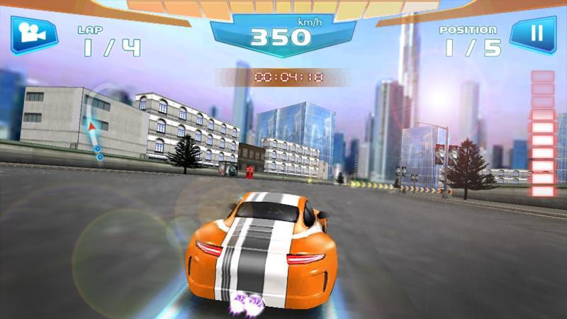 Fast Racing 3D Car Upgrade Screen