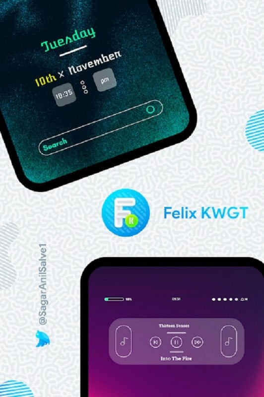 Felix KWGT User Interface