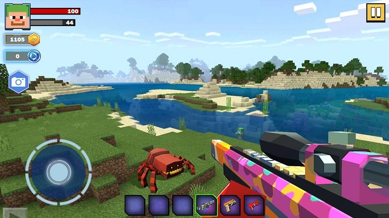 Fire Craft 3D Pixel World MOD APK Gameplay