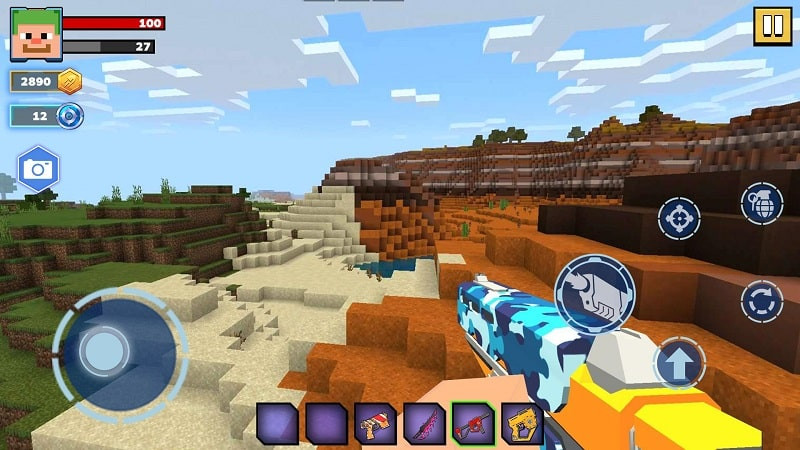 Fire Craft 3D Pixel World MOD APK Game Modes