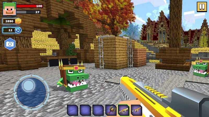 Fire Craft 3D Pixel World MOD APK Screenshot