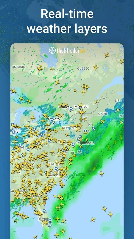 Flightradar24 App Interface