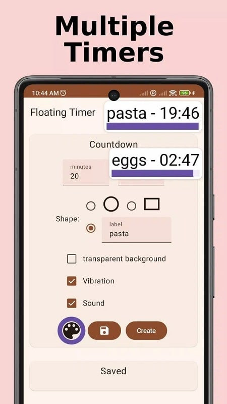 Floating Timer MOD APK Interface