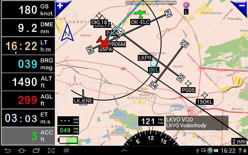 FLY is FUN Aviation Navigation flight planning screenshot