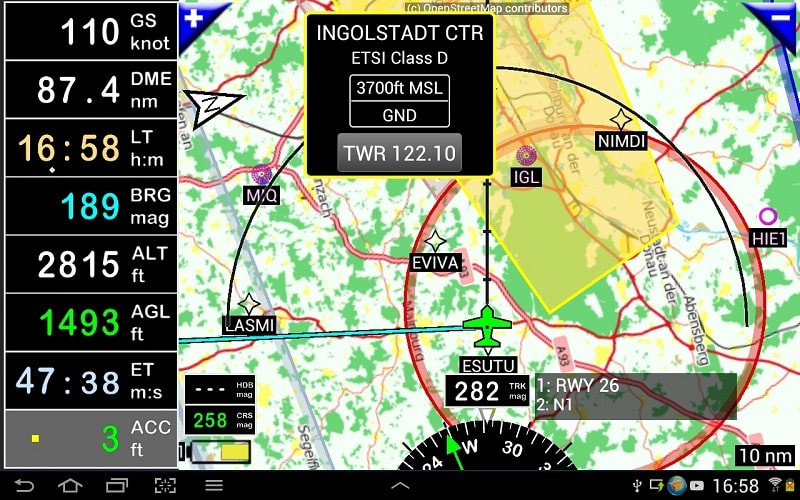 FLY is FUN Aviation Navigation weather information screenshot