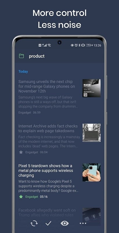 FocusReader RSS Reader trên Android