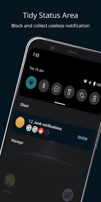 FocusX MOD APK blocking notifications