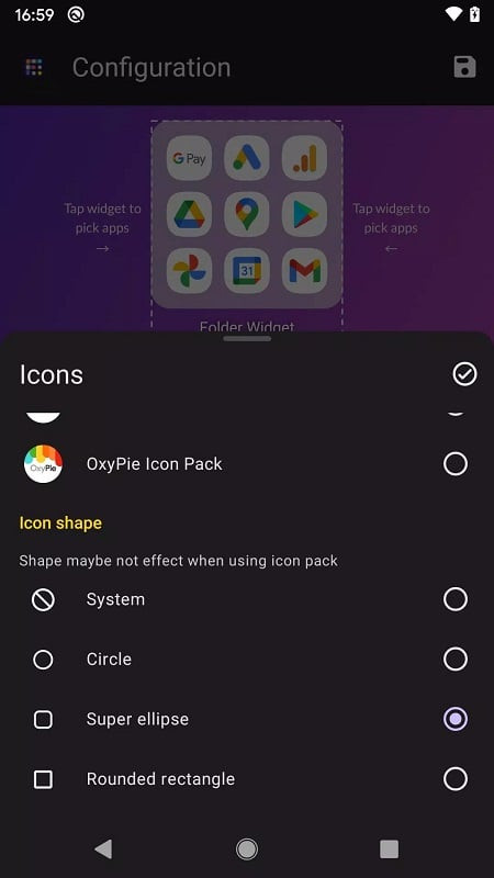 Folder Widget on Android