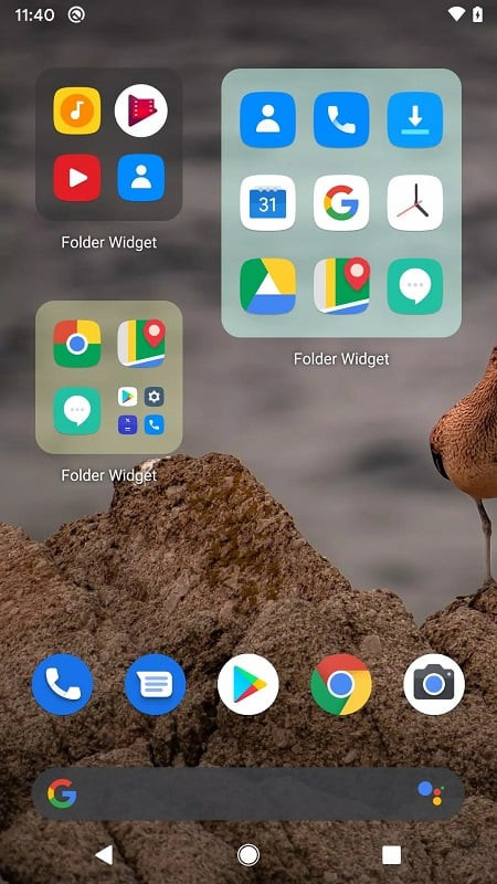 Customizing Folder Widget