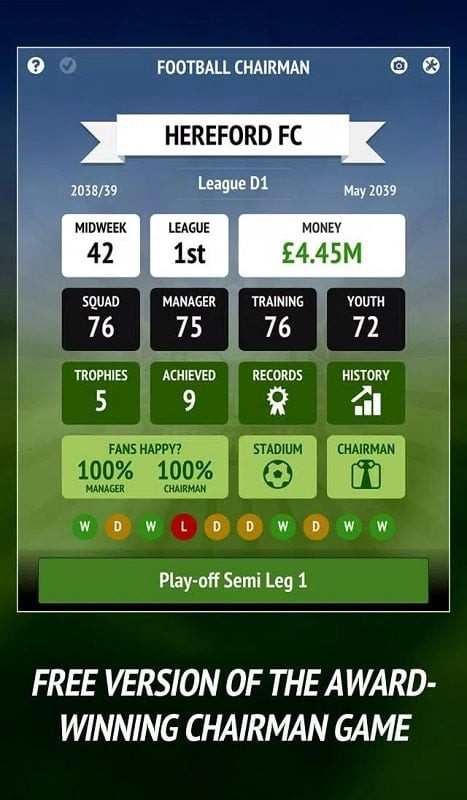 Football Chairman Pro - Hình ảnh trong game