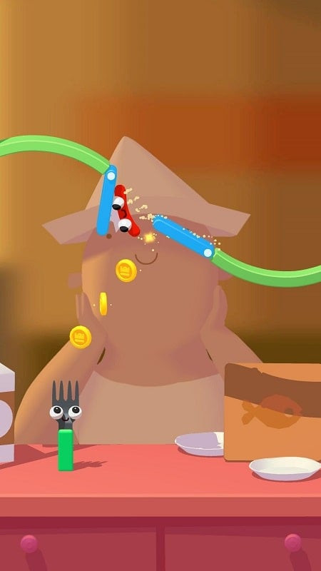 Fork N Sausage Mod APK Gameplay