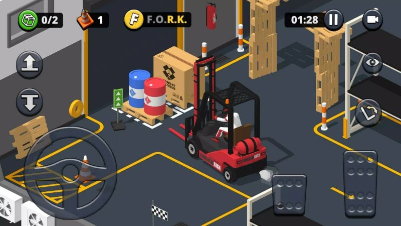 Forklift Extreme Simulator APK Gameplay Screenshot