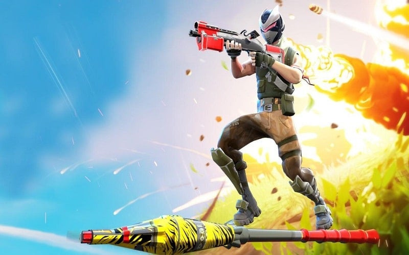 FortFight Battle Royale MOD APK gameplay screenshot