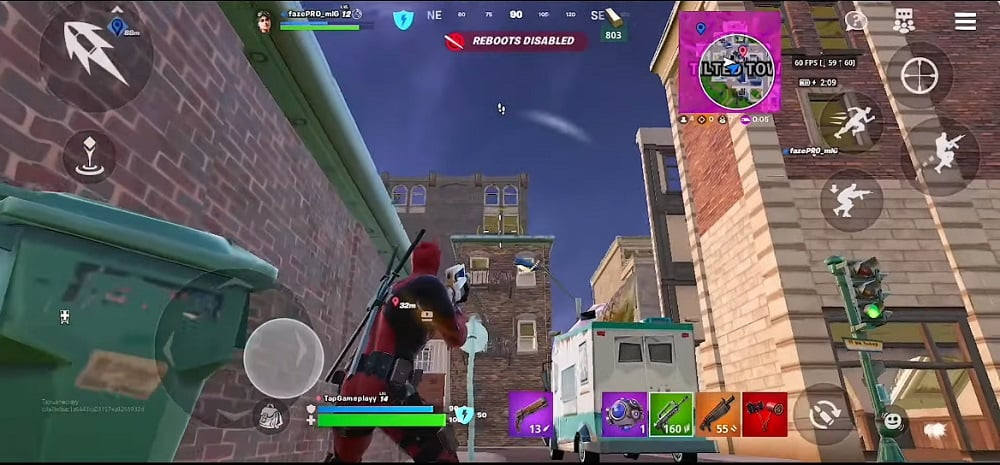 Fortnite gameplay on Android