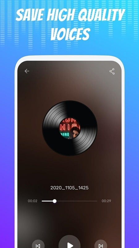 Voice Changer MOD APK file management feature