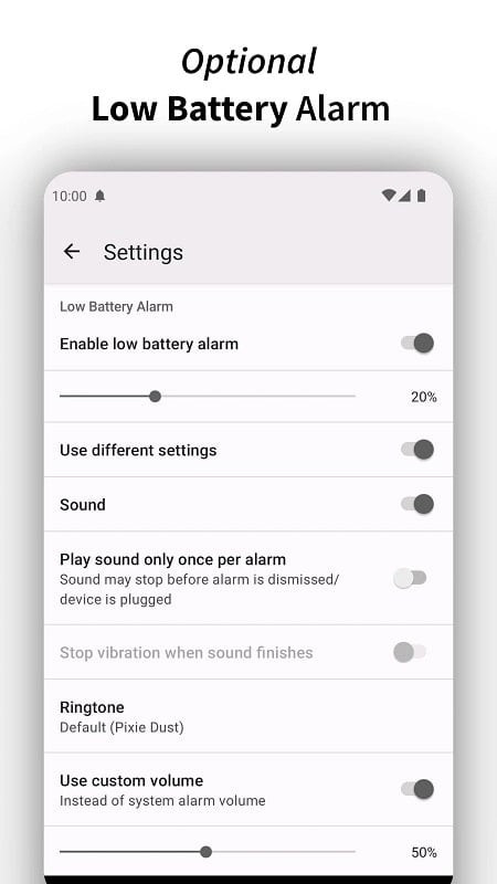 Full Battery Charge Alarm mod apk free