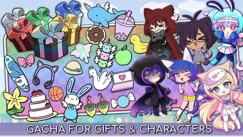 Gacha Life character customization screen