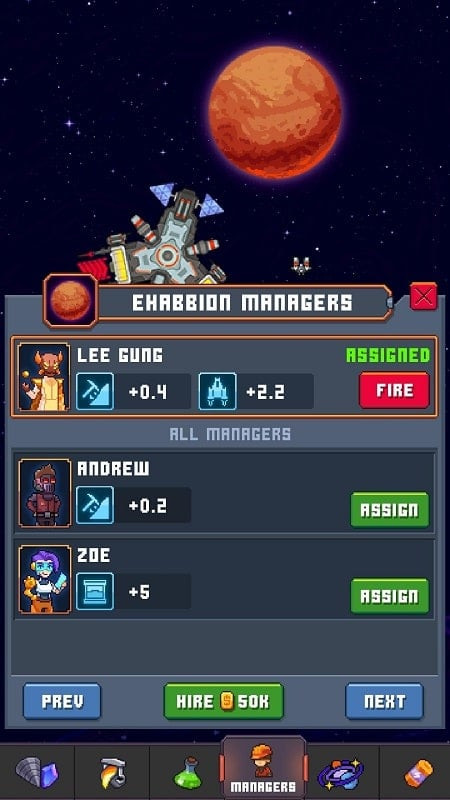 Galaxy Idle Miner In-Game Event Screenshot