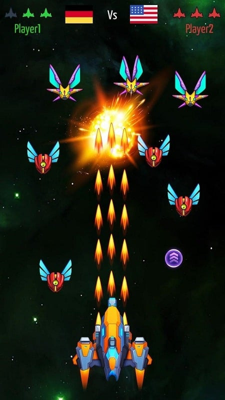 Galaxy Invaders: Alien Shooter gameplay events screenshot