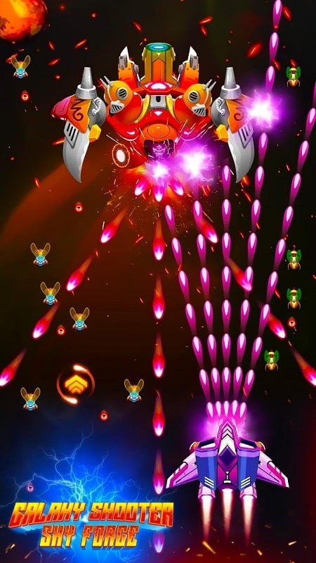 Galaxy Shooter: Sky Force MOD features