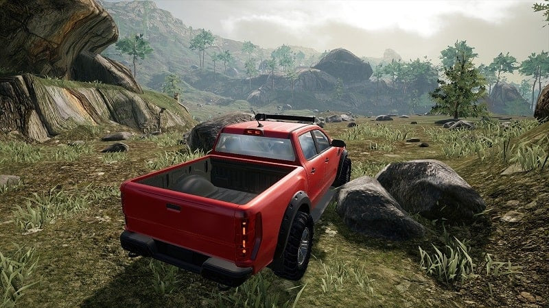 Game Off Road trên địa hình đồi núi