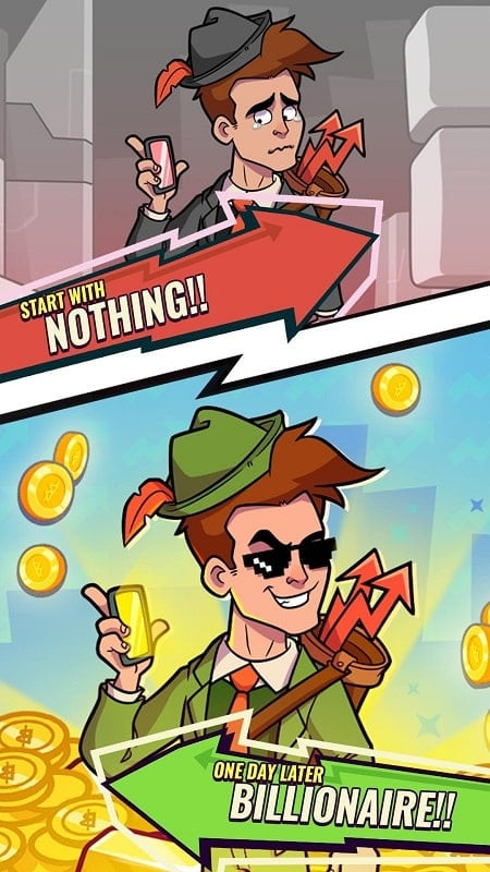 Simple gameplay of Rob the Rich