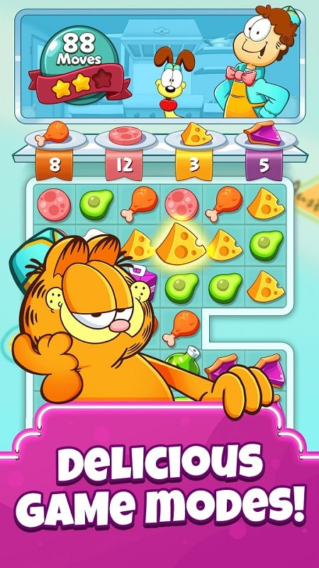 Garfield Food Truck MOD APK Rewards