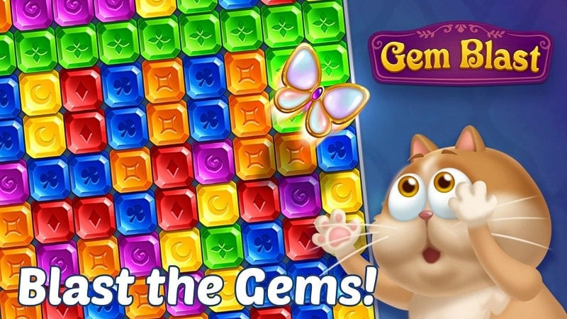 Gem Blast MOD APK download screenshot