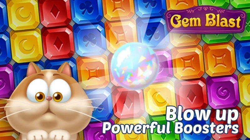 Gem Blast MOD APK gameplay screenshot