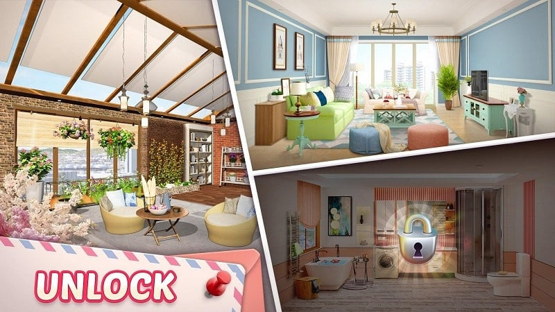 Ghép hình trong Dream House - Home Makeover MOD