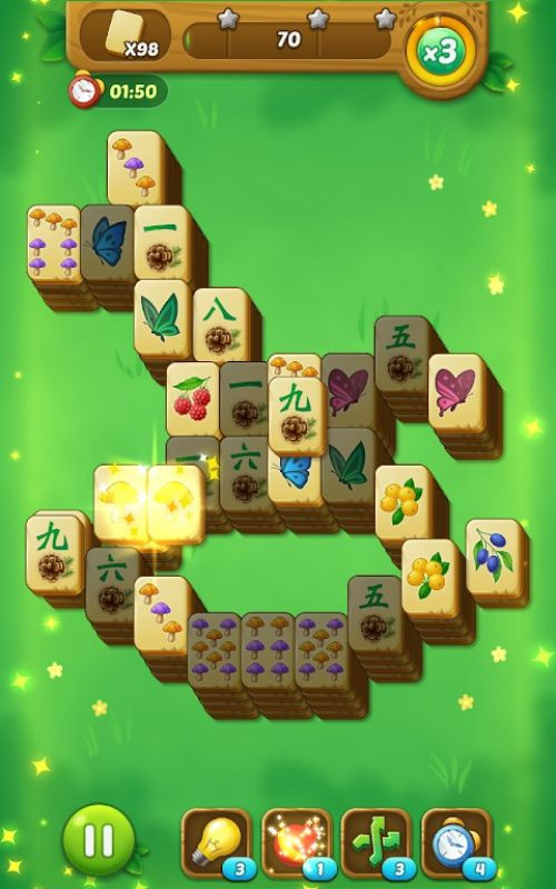 Ghép Nối Mahjong Trong Mahjong Forest Puzzle MOD APK