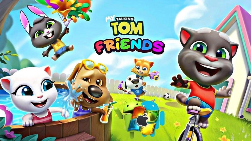 Gia đình Tom và những người bạn trong My Talking Tom Friends