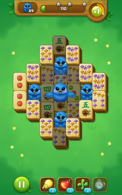 Rescuing Bluebirds in Mahjong Forest Puzzle APK