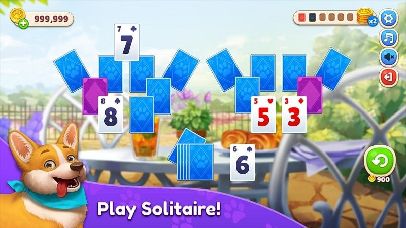 Giải đố Solitaire trong Piper's Pet Cafe MOD