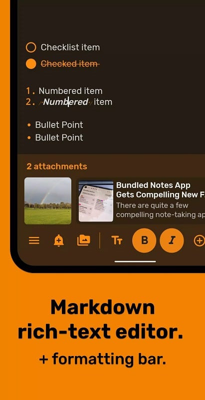 Bundled Notes MOD APK Interface