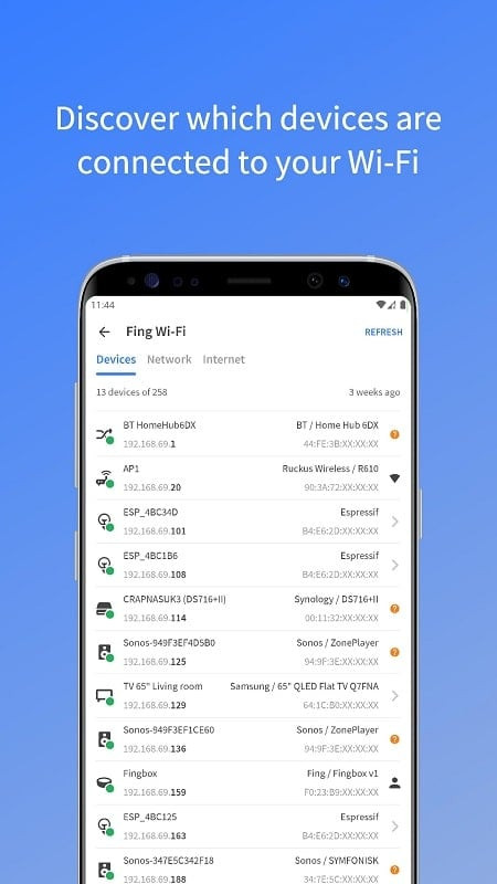 Giao diện Fing MOD APK