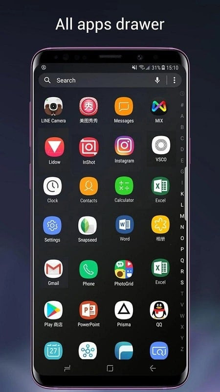 Galaxy S interface on various Android devices