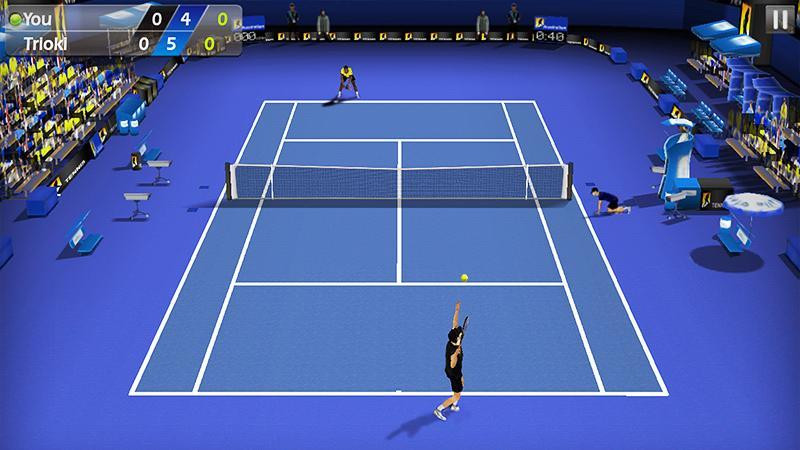 3D Tennis MOD APK gameplay interface