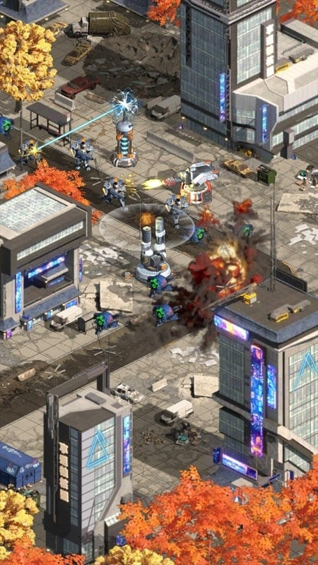 Protect & Defense Sci-Fi Cyber Gameplay Screenshot