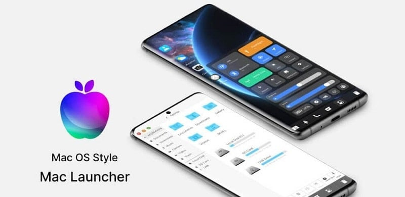 Giao diện Launcher for Mac OS Style trên điện thoại Android