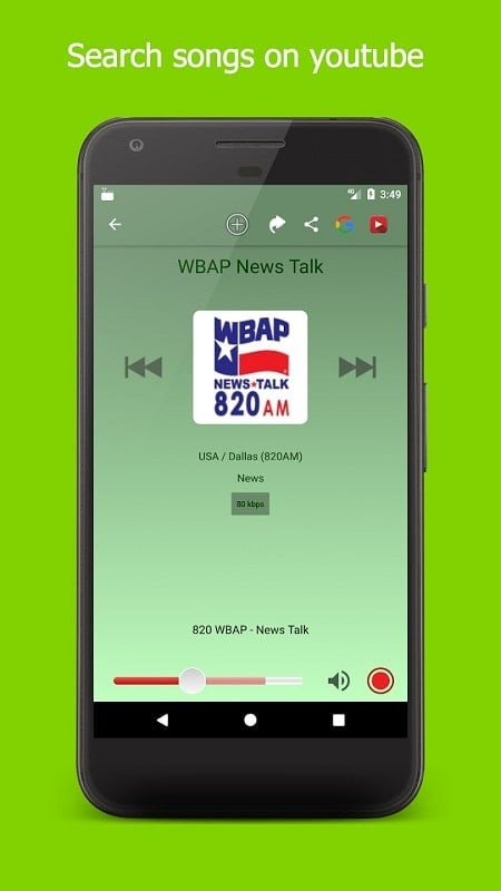 Giao diện RadioNet Radio Online MOD APK