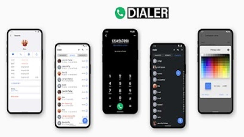 Giao diện Right Dialer trên Android